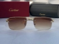 Cartier Мъжки слънчеви очила правоъгълни 3 цвята черни кафяви прозрачни, снимка 9