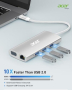 Нов Acer Бърз USB C Хъб 4K HDMI, 5Gbps USB 3.1, PD 100W за MacBook, снимка 3