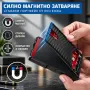 Мъжки портфейл за карти с RFID защита, автоматично изваждане и магнитно затваряне, снимка 6