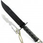 Ловен нож JUNGLE KING А-19 Черен/Бял-220х355, снимка 1 - Ножове - 34227194