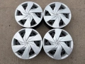 4 броя железни джанти + тасове за Toyota Yaris- Hybrid 15, снимка 1