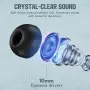 BoltAction сини безжични слушалки Bluetooth 5.3 с ENC и LED дисплей, снимка 4