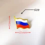 Значка / пин с руското знаме – метална, емайлирана, 21x19 мм , снимка 2