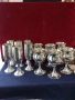 Два комплекта Сребърни чаши за вино,вода,проба 800 , снимка 11