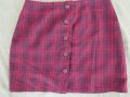  Къса карирана пола, размер 36, снимка 3