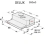 Абсорбатор Delux 550м3/ч за вграждане инокс в гаранция, снимка 3
