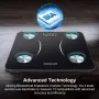 INSMART Bluetooth кантар за телесни мазнини,мазнини,ИТМ,вода,BMR,мускулна маса 180кг, снимка 6