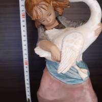 Порцеланова фигурка LLARDO,статуетка ,  момиче с гъска , снимка 7 - Статуетки - 44567069