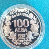 Сребърна монета на бнб. 100 лева орел. , снимка 2 - Нумизматика и бонистика - 35321465