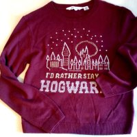 Пуловер с тема Хари Потър - Hogwarts, снимка 2 - Детски пуловери и жилетки - 42978985