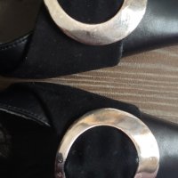 Кожени обувки с кръгла катарама, снимка 5 - Дамски елегантни обувки - 29709504