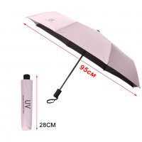 2438 Сгъваем автоматичен чадър с UV защита, едноцветен, двоен автомат, снимка 16 - Други - 34228989