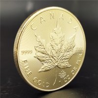 Монета "Канадски кленов лист - 1 OZ", снимка 1 - Нумизматика и бонистика - 33918469