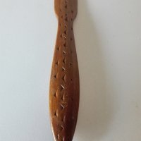 Стар дървен нож за писма., снимка 4 - Антикварни и старинни предмети - 31989949