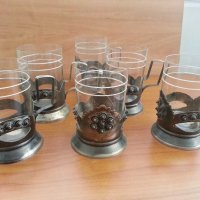 ретро руски стакани подстакани филигран, снимка 9 - Антикварни и старинни предмети - 27240259