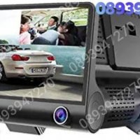 Видеорегистратор за автомобил с 3 камери, Full HD 1080P/ G-сензор за нощно виждане, снимка 3 - Аксесоари и консумативи - 39468632