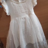 Бебешка бяла рокля 80 размер , снимка 3 - Бебешки рокли - 37756412
