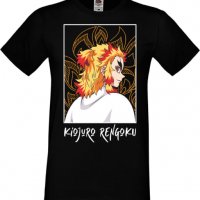 Мъжка тениска Demon Slayer Kyojuro Rengoku 03,Анимация,игра,Празник,Повод,, снимка 2 - Тениски - 38075606
