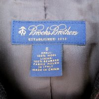 Вълнено сако Brooks Brothers в кафяво, снимка 3 - Сака - 29354354