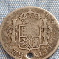 Сребърна монета 2 реала 1822г. Фернандо седми Мексико 13693, снимка 6 - Нумизматика и бонистика - 42915234