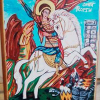 Икона на свети Георги, снимка 3 - Икони - 42639162