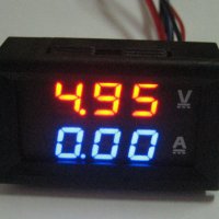 Комбиниран цифров волтметър и амперметър с шунт Dc 0-100v 0-10a, снимка 1 - Други инструменти - 9634111