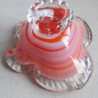 бонбониера цветно стъкло, снимка 3 - Антикварни и старинни предмети - 36464136