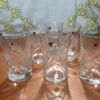 Кристални чаши за вода серия Зорница , снимка 5 - Антикварни и старинни предмети - 44465936