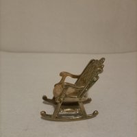 Винтаж бронзов метален Windsor Викториански  и миниатюрен декор за люлеещ се стол, снимка 3 - Колекции - 44424165