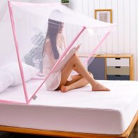 Комарник за легло предпазващ от комари, буболечки, паяци и др., снимка 2 - Спални и легла - 44264922