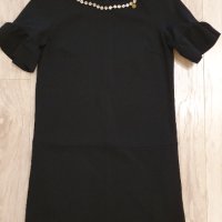 Спортно-елегантна черна рокля р.S, снимка 3 - Рокли - 42848232