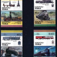 Тувалу /Нукуфетао/ 1986 - Leaders of the World 2 локомотиви  MNH, снимка 1 - Филателия - 42361638