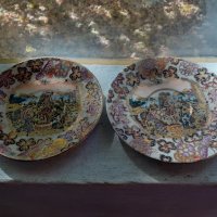 Стар порцелан колекционерски чинии SATSUMA, снимка 2 - Антикварни и старинни предмети - 38439662
