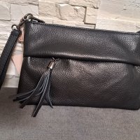 Дамска чанта тип клъч с дълга дръжка от естествена кожа Vera, снимка 4 - Чанти - 40646802