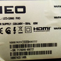 NEO LED-32665 FHD със счупена матрица ,17MB95S-1 ,17IPS11 ,6870C-0438A ,VES315UNDL-01 ,17LD132, снимка 3 - Части и Платки - 29674723