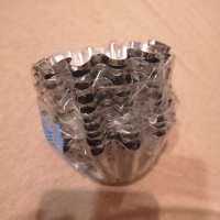 Нови метални формички за печене на кексчета кошнички 10 броя, снимка 6 - Форми - 37275365