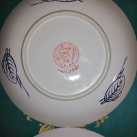 Антична паунова чиния, плато Imari 36см., снимка 5 - Чинии - 38977197
