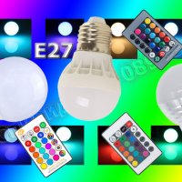 Многоцветна LED крушка с дистанционно управление + ПОДАРЪК, снимка 10 - Крушки - 14136483