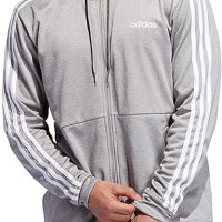  adidas Men’s Tech Full Zip Fleece Hoodie - страхотно мъжко горнище , снимка 2 - Спортни дрехи, екипи - 40779176