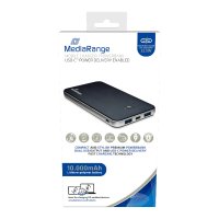 Нова преносима външна батерия 10000 mAh MediaRange - Power Bank, снимка 1 - Външни батерии - 42275342