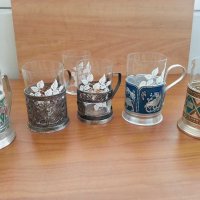 Руски термо чаши за чай за стакани подтакани, снимка 10 - Антикварни и старинни предмети - 31060426