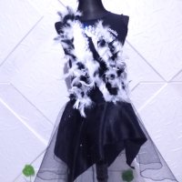 Детска рокля за латино танци в черно и бяло, снимка 3 - Детски рокли и поли - 38946637