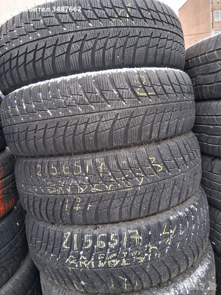 215 65 17 Bridgestone 4броя зимни , снимка 1