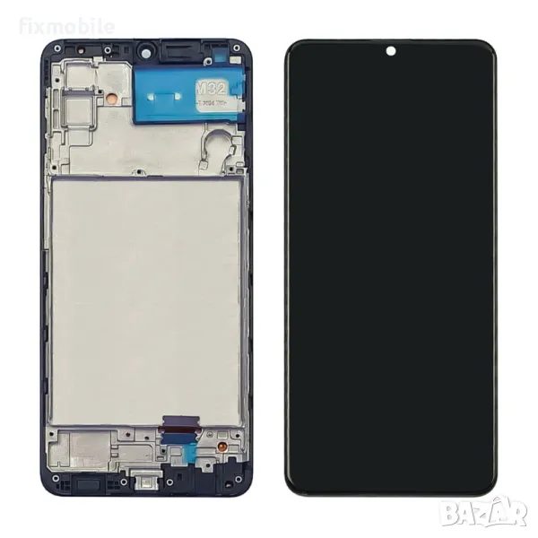 Дисплей за SAMSUNG M325/ M32 с черен тъчскрийн и корпусна рамка IPS, снимка 1