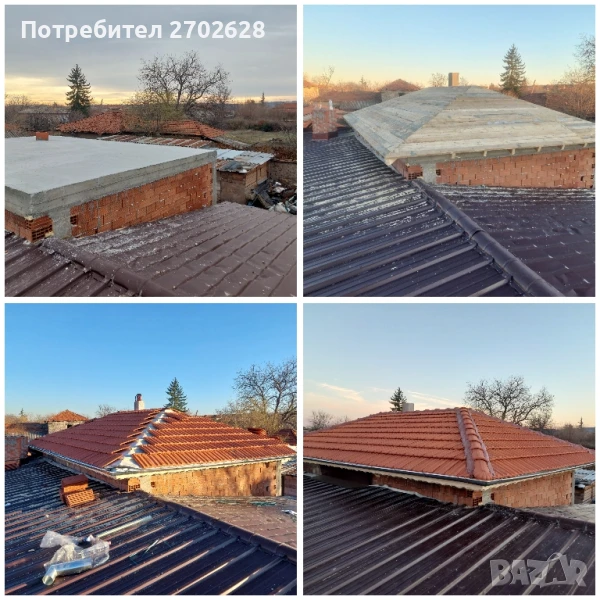 Ремонт На Покриви   Измазване  На Комини Изграждане Подмяна Смяна На Улуци Обшивки Димитровград, снимка 1