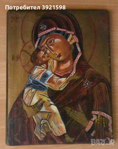 Икона на Св. Богородица, снимка 1