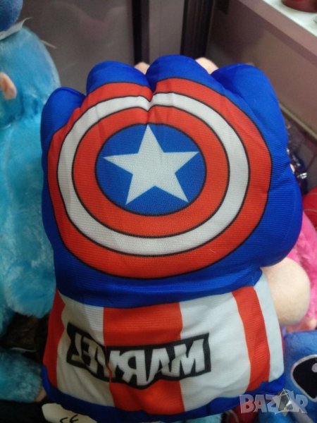 Меки,обемни ръкавици на Капитан Америка, снимка 1