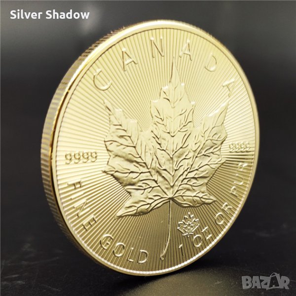 Монета "Канадски кленов лист - 1 OZ", снимка 1