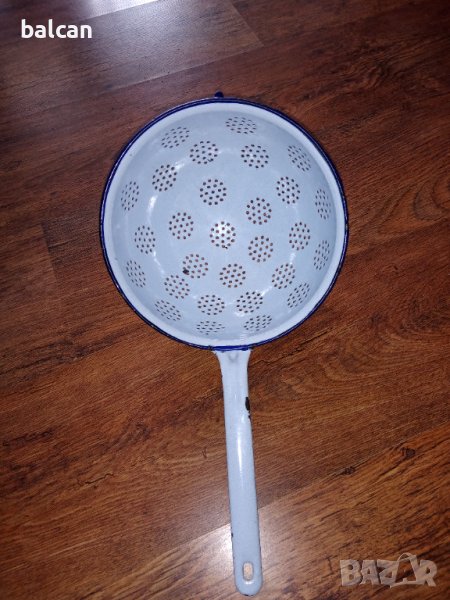 Емайлиран гевгир от соца, снимка 1