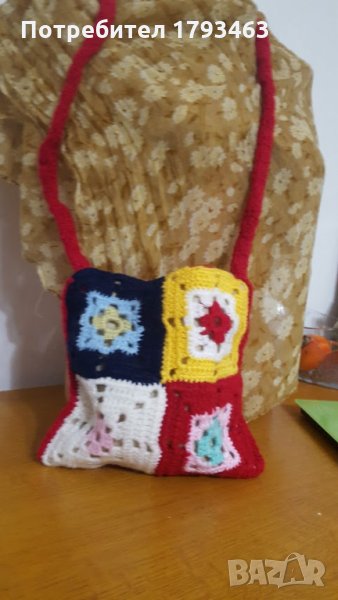 Ръчно плетена детска чантичка, снимка 1